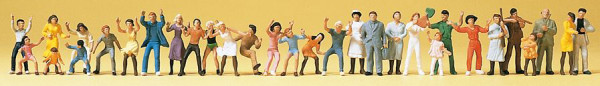 Preiser 14414 - Volksfestbesucher 30 Figuren