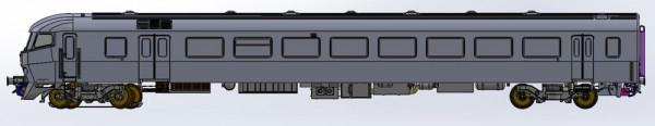 Exacttrain 11030 - NS ICRm Garnitur 2 (Amsterdam - Brussel) für den Hsl-Strecke eingesetzt Endwagen