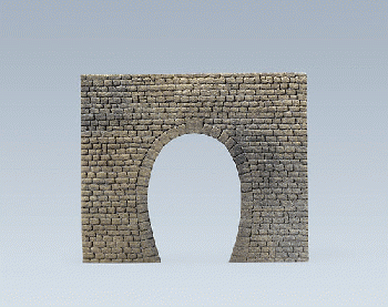Faller 170830 - Dekorplatte Tunnelportal, Naturstein-Quader 17 x 14 x 0,9 cm 1-gleisig