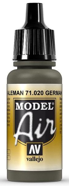 Vallejo 771020 - Model Air Tarnfarbe, deutsches Grün, 17