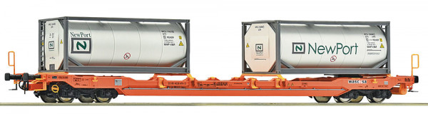 Roco 6600275 - SBB Taschenwagen T5 der WASCOSA Ep.6, 2x Tankcontainer "New Port"