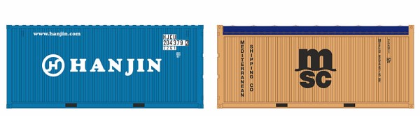 Igra 98010025 - Container Set 2-tlg Hanjin 20 LC + MSC OT
