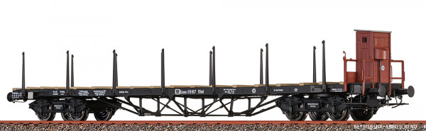 Brawa 51340 - KPEV Drehgestellflachwagen SSlm mit Bremserhaus Ep.1
