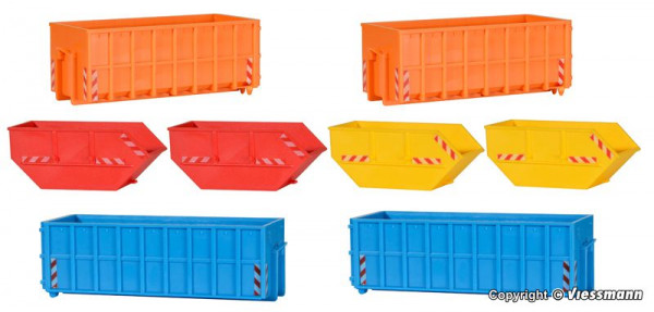 Kibri 38648 - Deko-Set Absetzcontainer, Bausatz