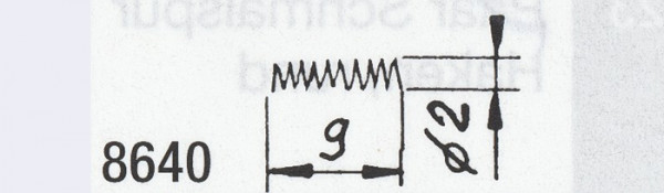 Weinert 8640 - Federn