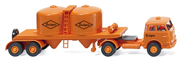 Wiking 053401 - MAN Chemikaliensattelzug Pausbacke "Readymix"