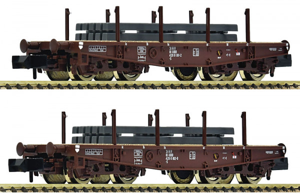 Fleischmann 6660135 - ÖBB 2er Set Schwerlastwagen ÖBB E4