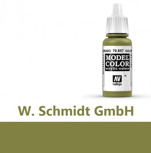 Vallejo 770857 - Model Color Farbe Goldoliv, Matt, 17 ml