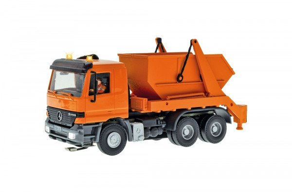 Viessmann 8040 - MB ACTROS 3-achs Absetzkipper mit Rundum- leuchten, kommunalorange, Basis, Funktion