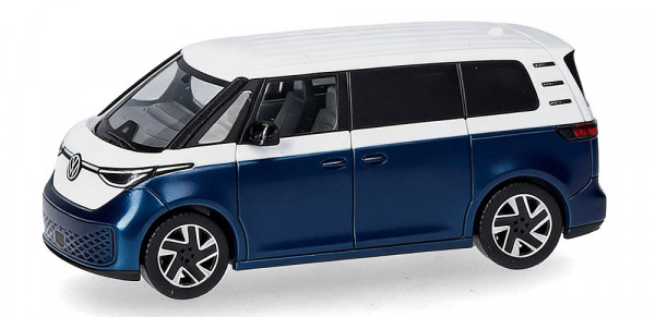 Herpa 431132-002 - VW ID. Buzz People Bi-color, Candy Weiß / Blau Metallic