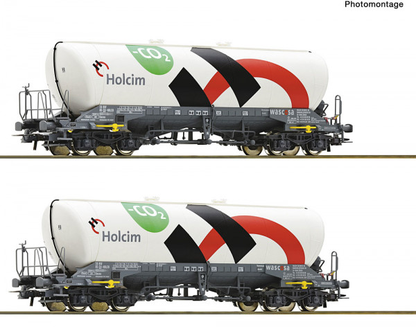 Roco 6600192 - SBB Set 2-teilig Silowagen Uacns Ep.6, "Holcim"