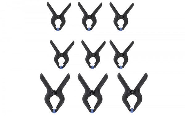 Noch 60105 - Nylon-Klemmen-Set, 9 Stück 3 große, 6 kleine