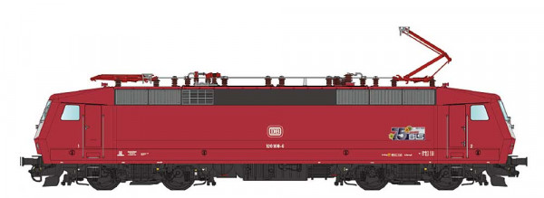 LSmodels 16089DCS - DB Ellok BR 120 orientrot GB Fernverkehr Ep.5b, (mit 75 Jahr BLS Logo), DCC + So