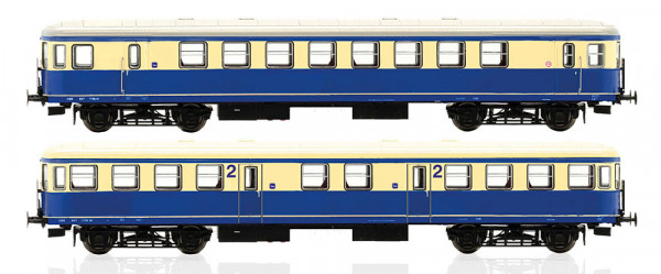 Jägerndorfer JC23200 - ÖBB Triebwagen Rh 7758 2-teilig ultramarinblau/elfenbein Ep.4, Set 2
