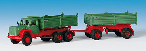 Kibri 14063 - Magirus Deutz Eckhauber D230 D 26AK 3achs. Pritschenkipper mit 2achs. Anhänger