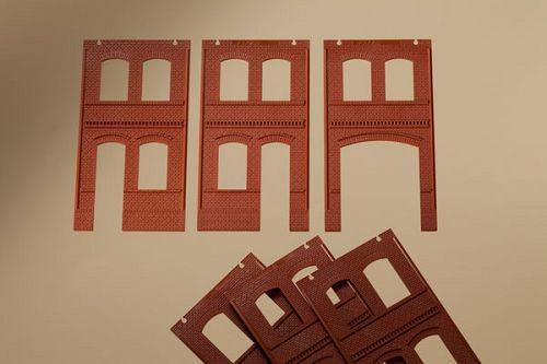 Auhagen 80507 - Wände 2322B, Wände 2322C und Wände 2323C rot