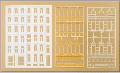 Auhagen 48651 - Fenster und Gewände für Wohngebäude