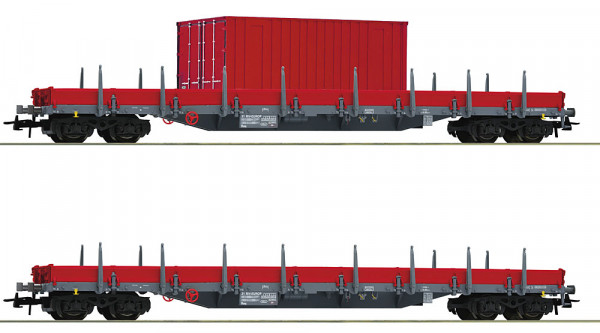 Roco 6600201 - DB-AG 2er Set Rungenwagen DB-AG E6