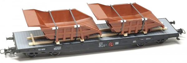 Loewe 2551 - Ladegut schutzlackierte Dumpermulden / HO, 140 mm