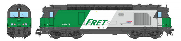 REE MB-241SAC - SNCF Diesellok Reihe BB67400 FRET ohne Gitter, graues Dach Ep.5, "Longueau"
