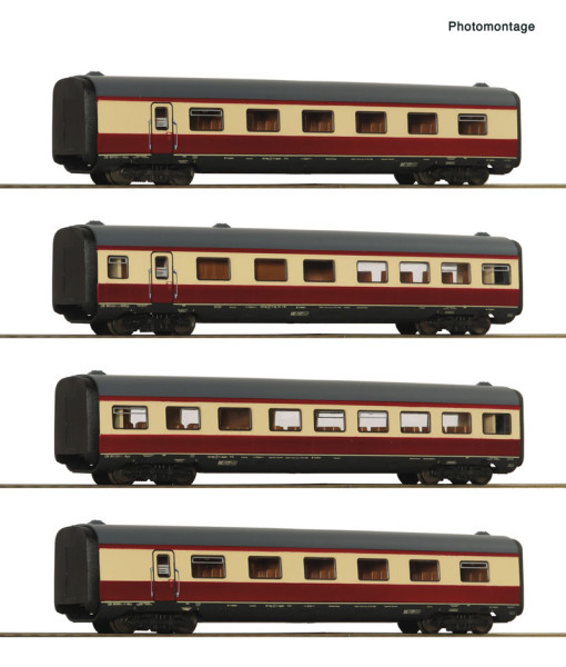 Roco 7720026 - DB 4-teiliges Set Ergänzungswagen BR 601 DB. AC E4