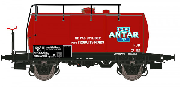 Exacttrain 20535 - SNCF Leichtbau-Kesselwagen Uerdingen 24cbm Orange Ep.3, "ANTAR"