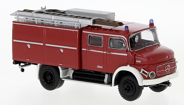 Brekina 47171 - Mercedes LAF 1113 TLF 16 Aufbau Klappen rot, weiss, 1972,
