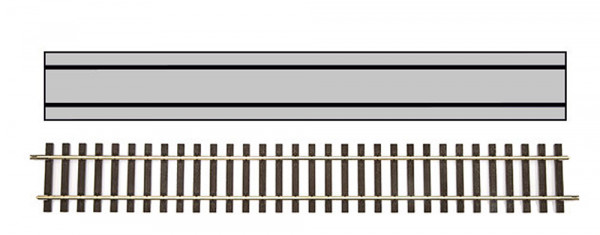 Lenz 45010 - Gleis gerade G1, Länge 44,4 cm