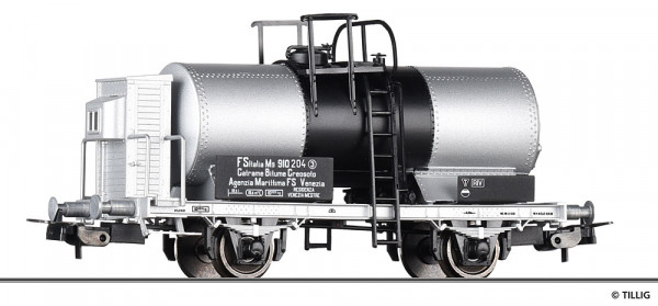Tillig 77068 - FS Kesselwagen M mit Bremserhaus Ep.3, "Agenzia Marittima Venezia"