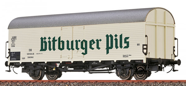 Brawa 50984 - DB gedeckter Güterwagen Tnfhs38 Ep.3, "Bitburger"
