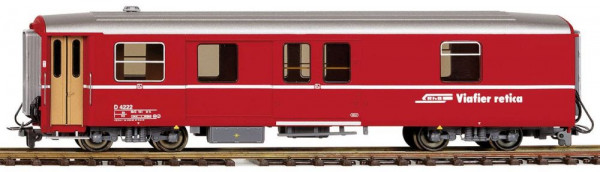 Bemo 3270139 - RhB D 4219 Packwagen rot