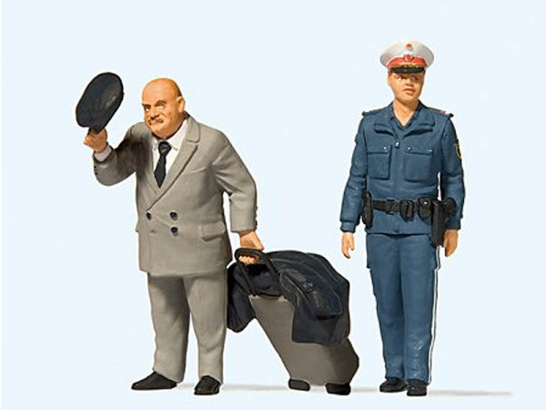 Preiser 44915 - Reisender mit Polizistin Österreich