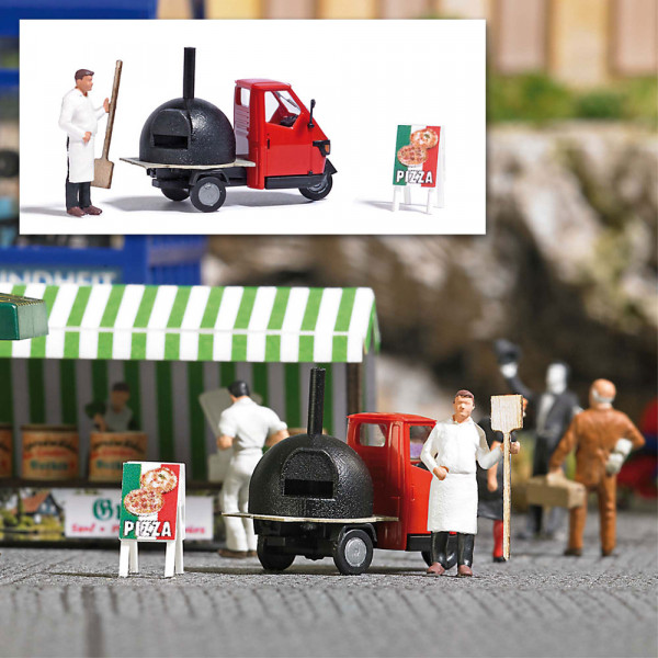 Busch 7992 - A-Set: Mobiler Pizzabäcker