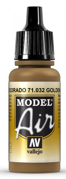 Vallejo 771032 - Model Air Goldbraun, 17 ml