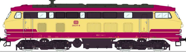 Lenz 40182-06 - DB Diesellok BR218 217-8, Ep.4 TEE-farben rot/beige