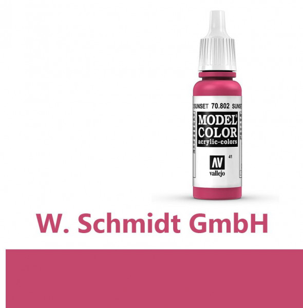 Vallejo 770802 - Model Color Farbe Abendrot, Matt, 17 ml