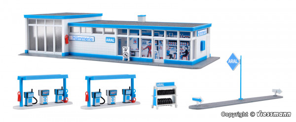 Kibri 38541 - Aral Tankstelle 20x var.x4,5 cm