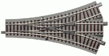 Roco 61160 - Dreiwegweiche DWW 22,5* symmetrisch, Länge: 200mm