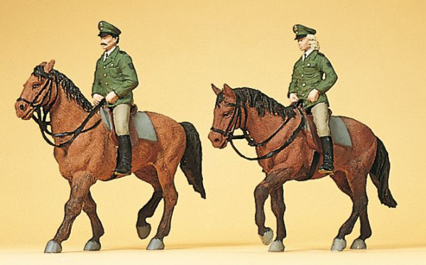 Preiser 10390 - Berittene Polizei. Deutschland 2 teilig