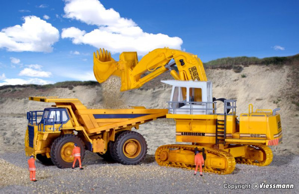 Kibri 11277 - LIEBHERR 992 Litronic 18x7,5x10 cm