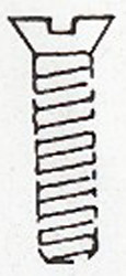 Weinert 2168 - Schraube M2,0x25mm DIN963 10St
