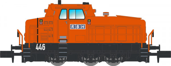 NME 123600 - Rangierdiesellok DHG 500 C "RBH", orange, DCC