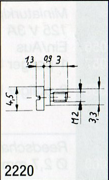 Weinert 2220 - Bundschraube, brüniert