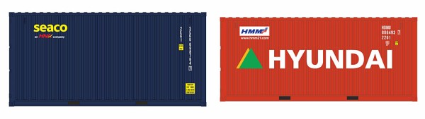 Igra 98010030 - Container Set 2-teilig Seaco HC + Hyundai LC