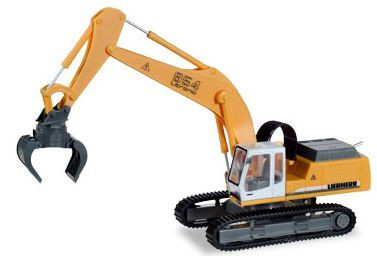 Herpa 308908 - Liebherr Raupenbagger 954 Litronic mit Sortiergreifer