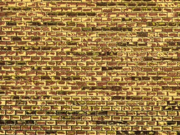 Auhagen 50101 - Dekorpappen regelmäßiges Mauerwerk 5 St. je 220 x 100 mm