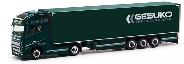 Herpa 318280 - Volvo FH 16 Gl. XL 2020 Kühlkoffer-Sattelzug "GESUKO"