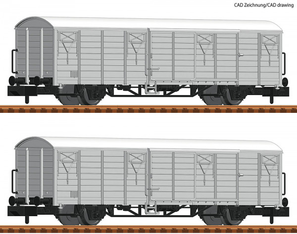 Fleischmann 826215 - DR Set 2-teilig Kühlwagen Ibbhss Ep.4, "Interfrigo"