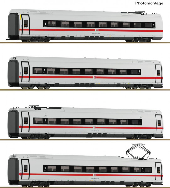 Roco 7710018 - DB AG Set 4-teilig Zwischenwagen ICE 3neo BR 408 Ep.6, inkl. Innenbeleuchtung