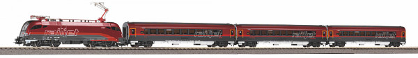 Piko 57178 - ÖBB Start Set Taurus Railjet + 3 ICPersonenwagen Ep.6, mit Bettung